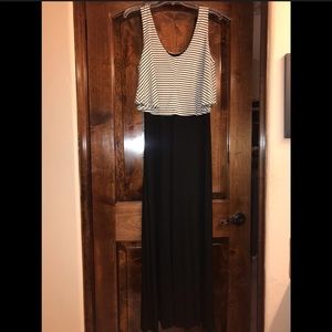 Long Black & White Maxi